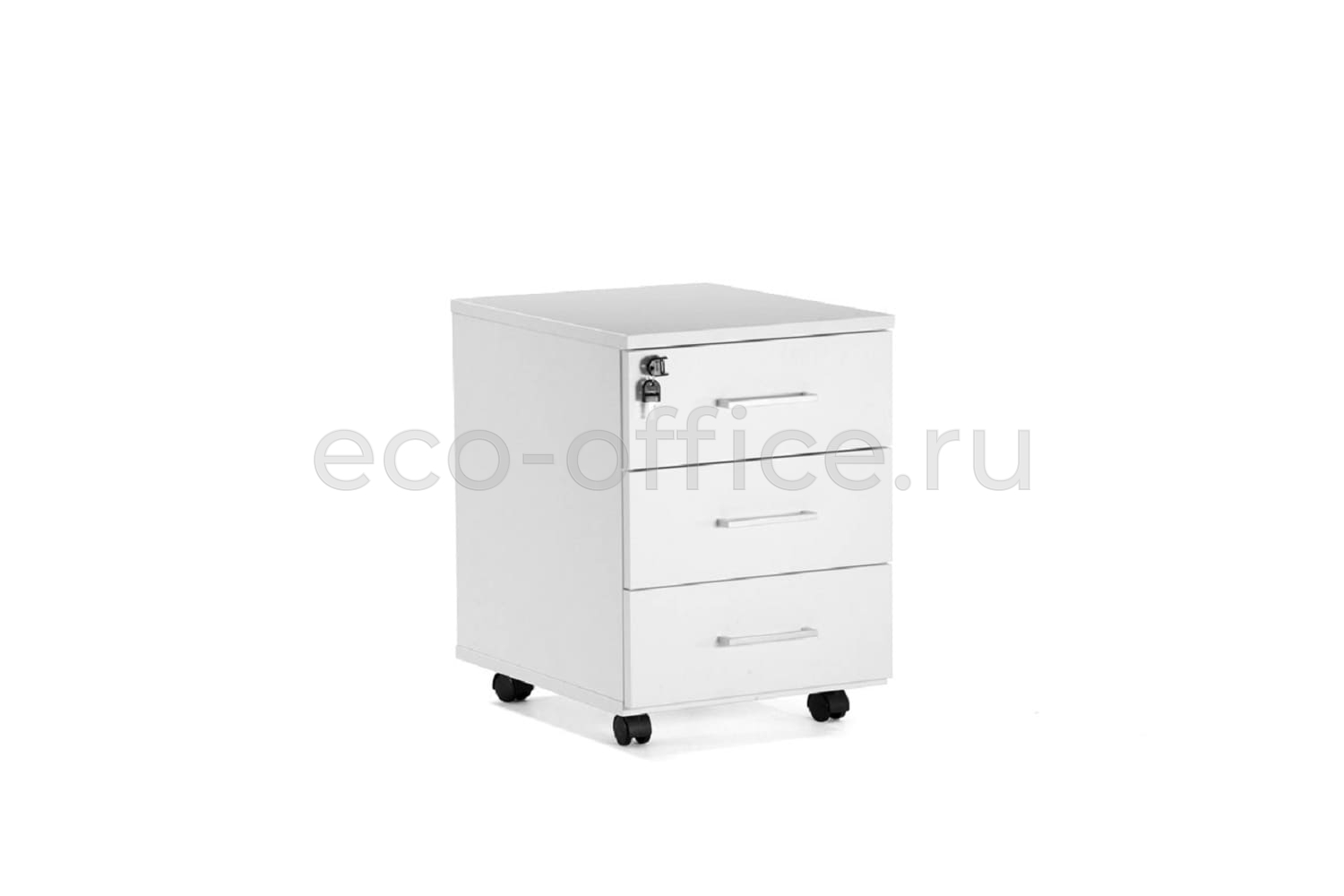 Тумба подкатная TOUR Basic 80T004 W3W3 alum Белый купить в Самаре