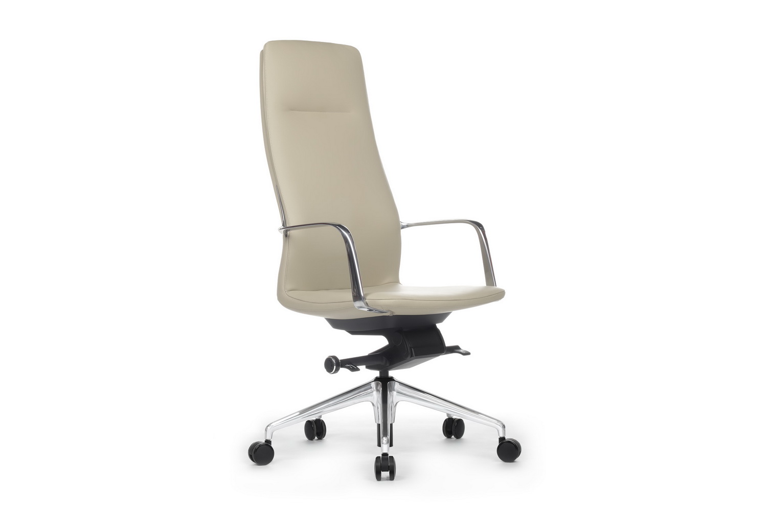 Кресло руководителя RV Design PLAZA FK004-A13 Бежевая кожа купить в Самаре