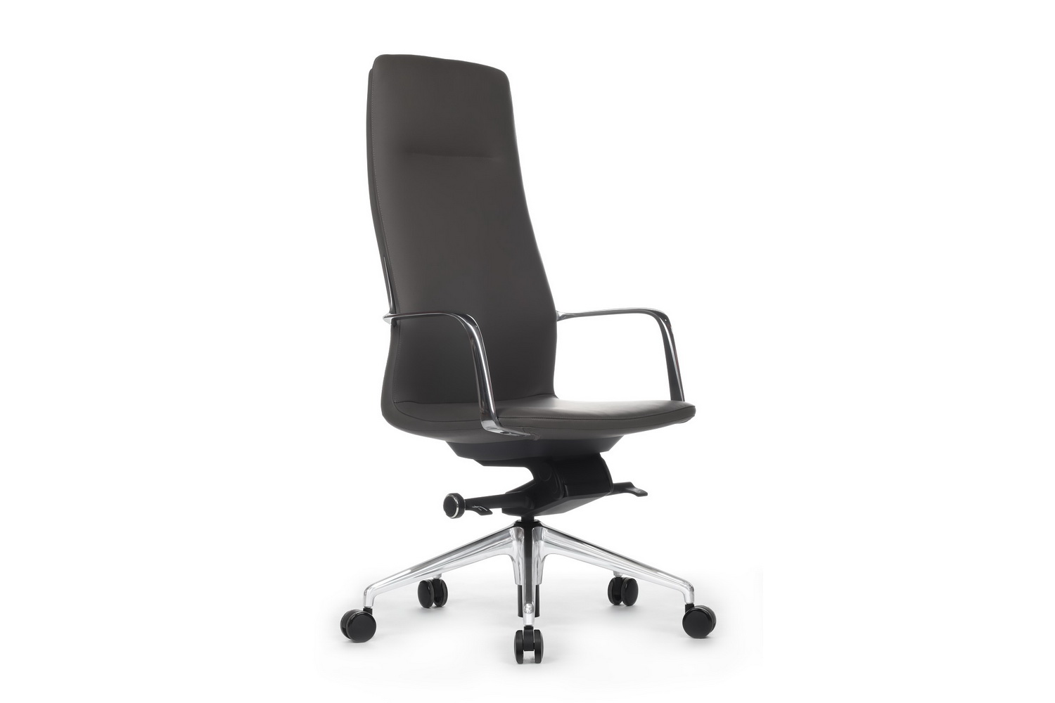 Кресло руководителя RV Design PLAZA FK004-A13 Антрацит кожа купить в Самаре