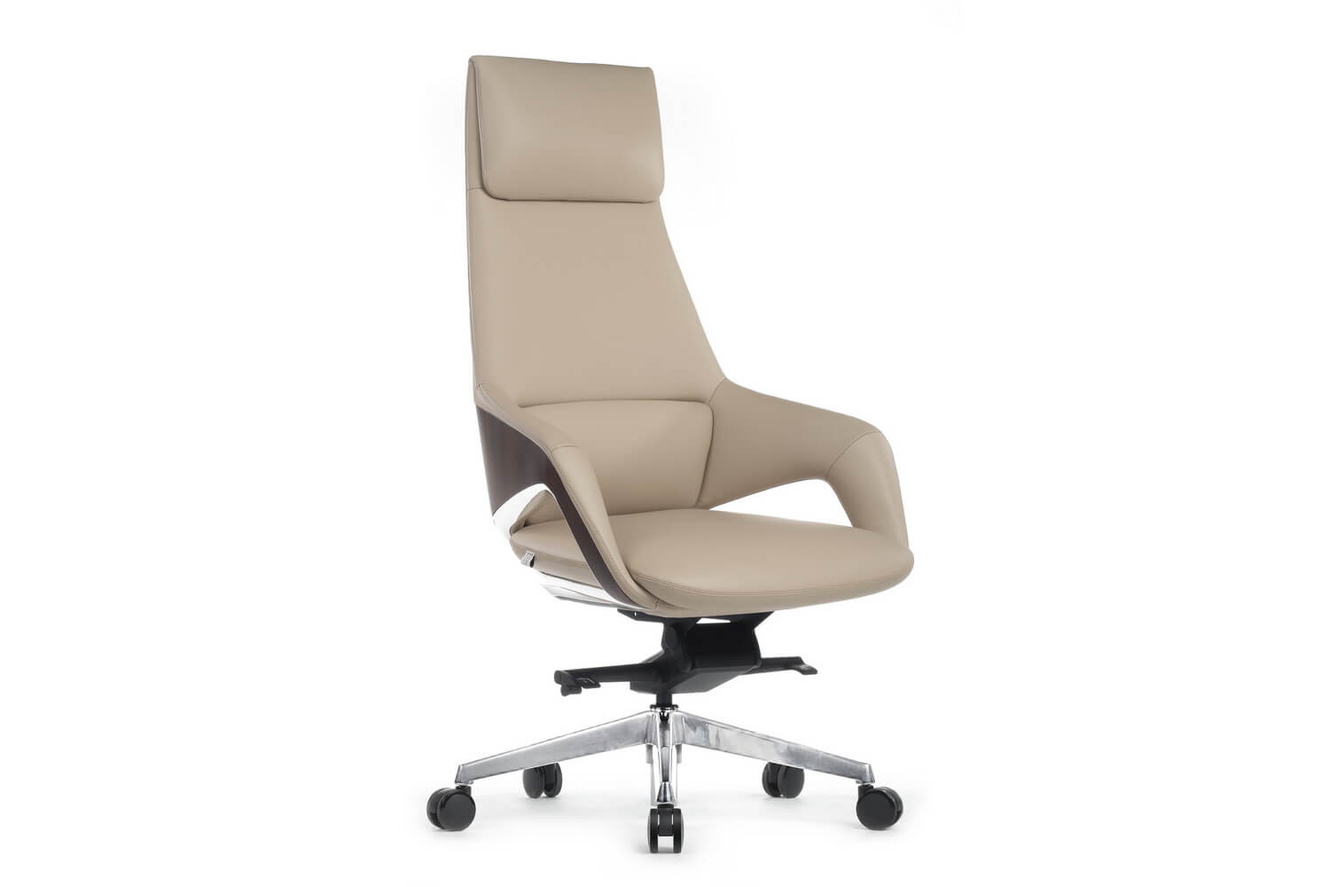 Кресло руководителя RV Design AURA FK005-A Светло-бежевая кожа купить в Самаре