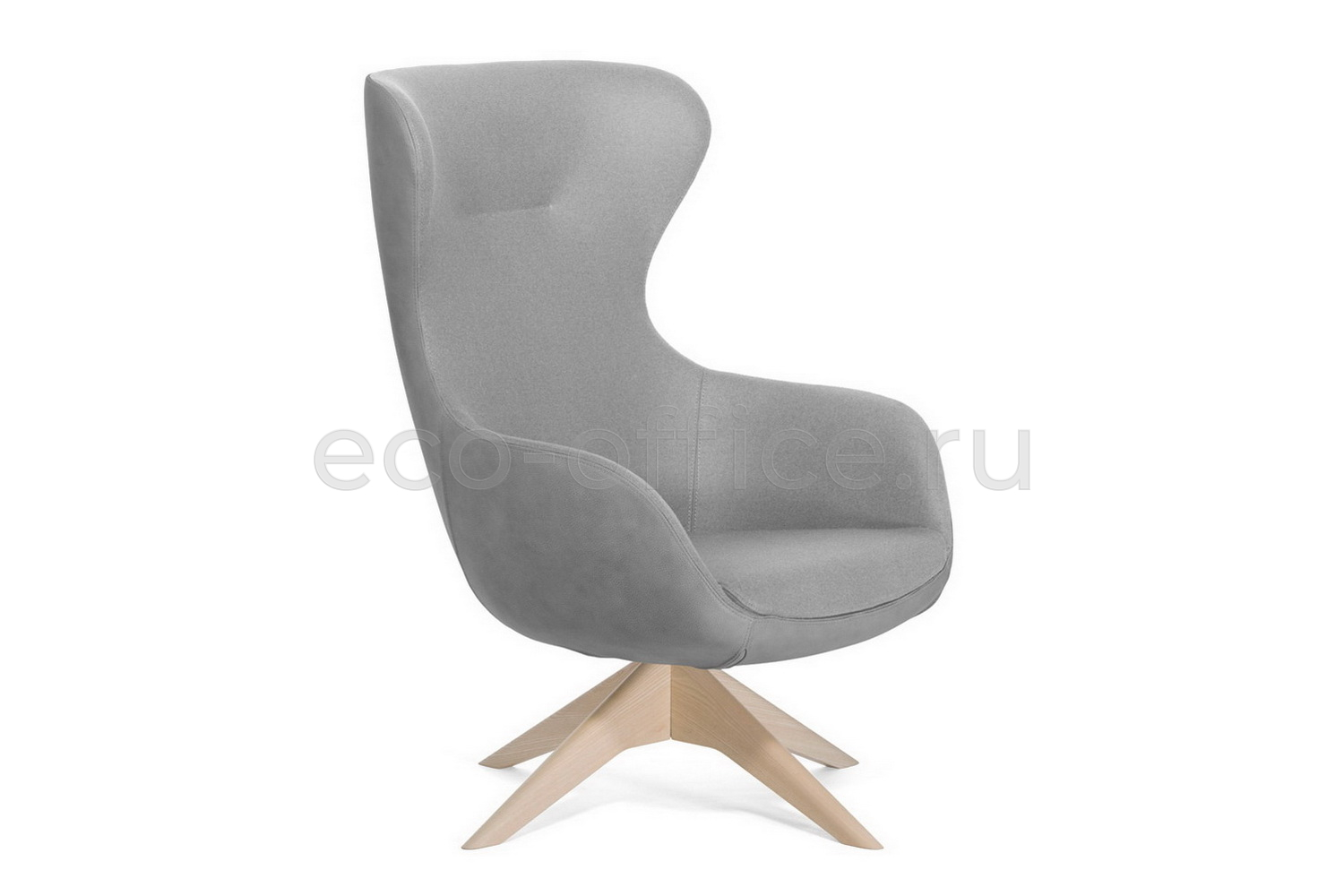 Офисное кресло Profoffice ELEGANCE WOOD на крестовине Серый войлок купить в Самаре