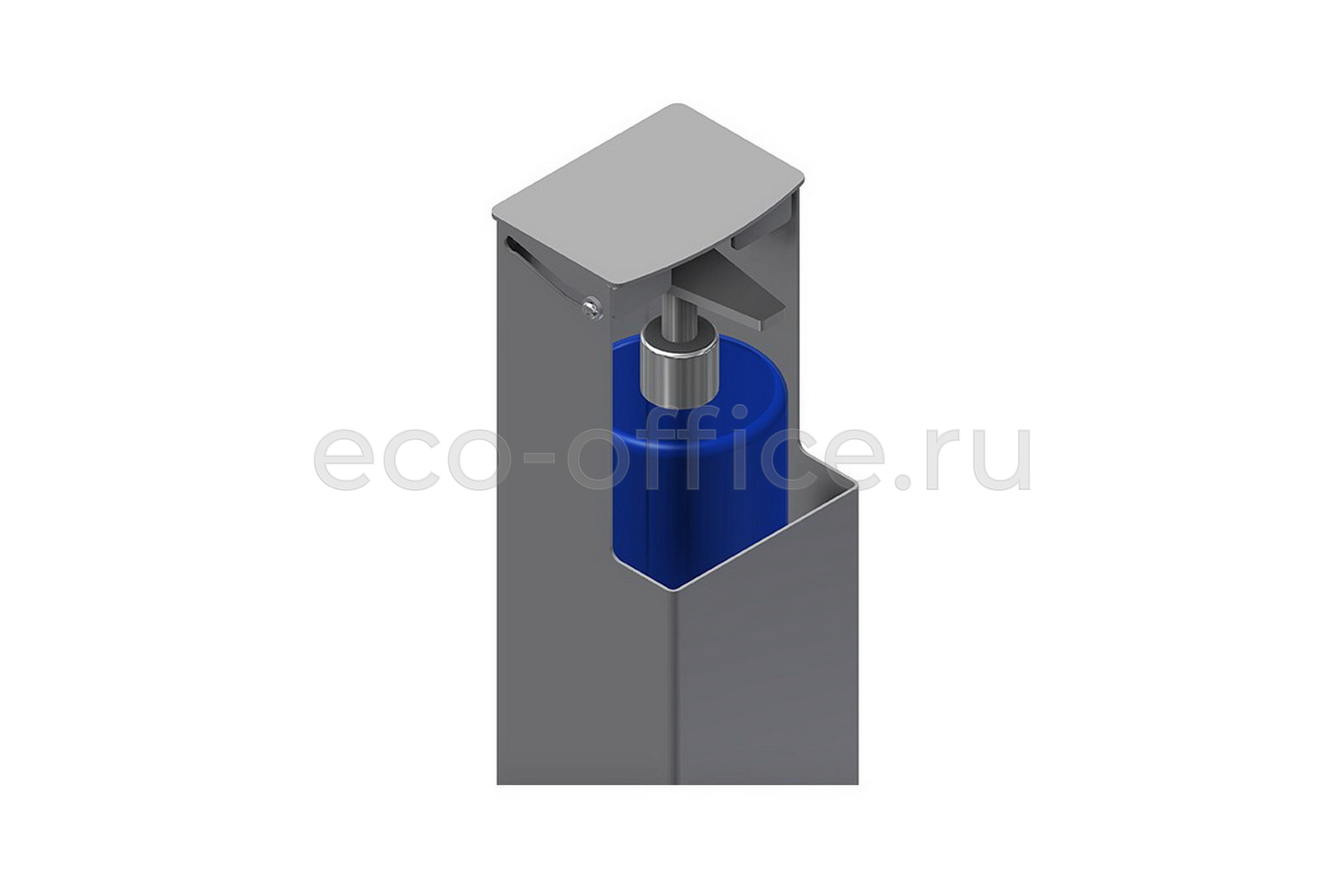 Ножной диспенсер для дезинфицирующих средств ECO-DIS Чёрный RAL 9005  стоимость