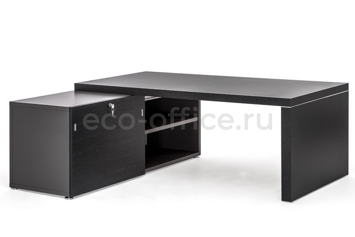Стол SX/DX на широкой опоре TITANO PTI9920010C35WH Черное Дерево купить в Самаре
