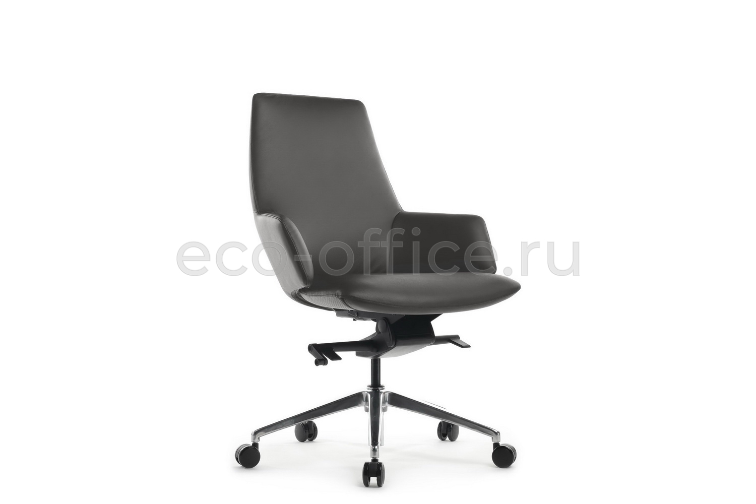 Кресло руководителя RV Design SPELL-M B1719 Антрацит кожа купить в Самаре
