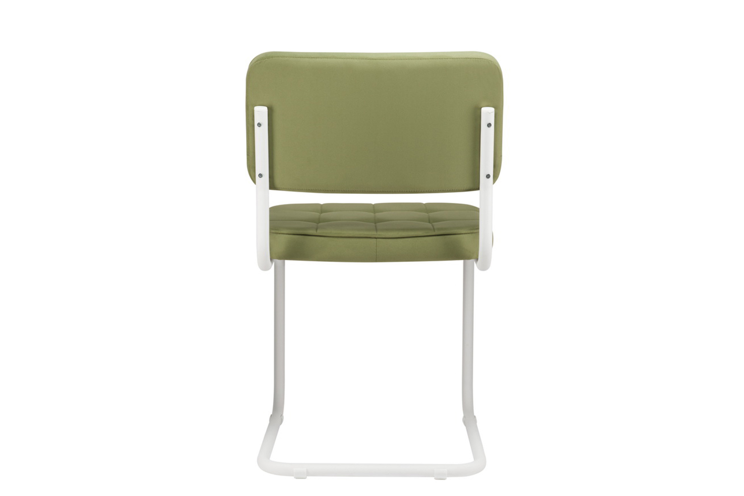 конференц-кресло eco-chair colombo comfort clm-05 оливковый велюр / белый металл фото