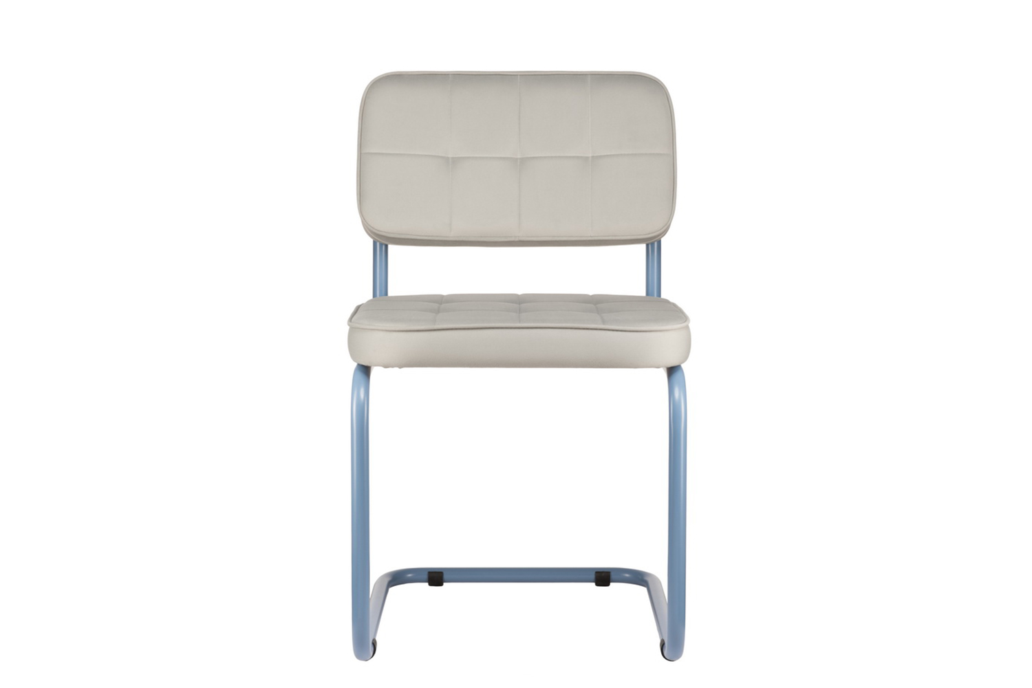 конференц-кресло eco-chair colombo comfort clm-05 серый велюр / синий пудровый металл фото