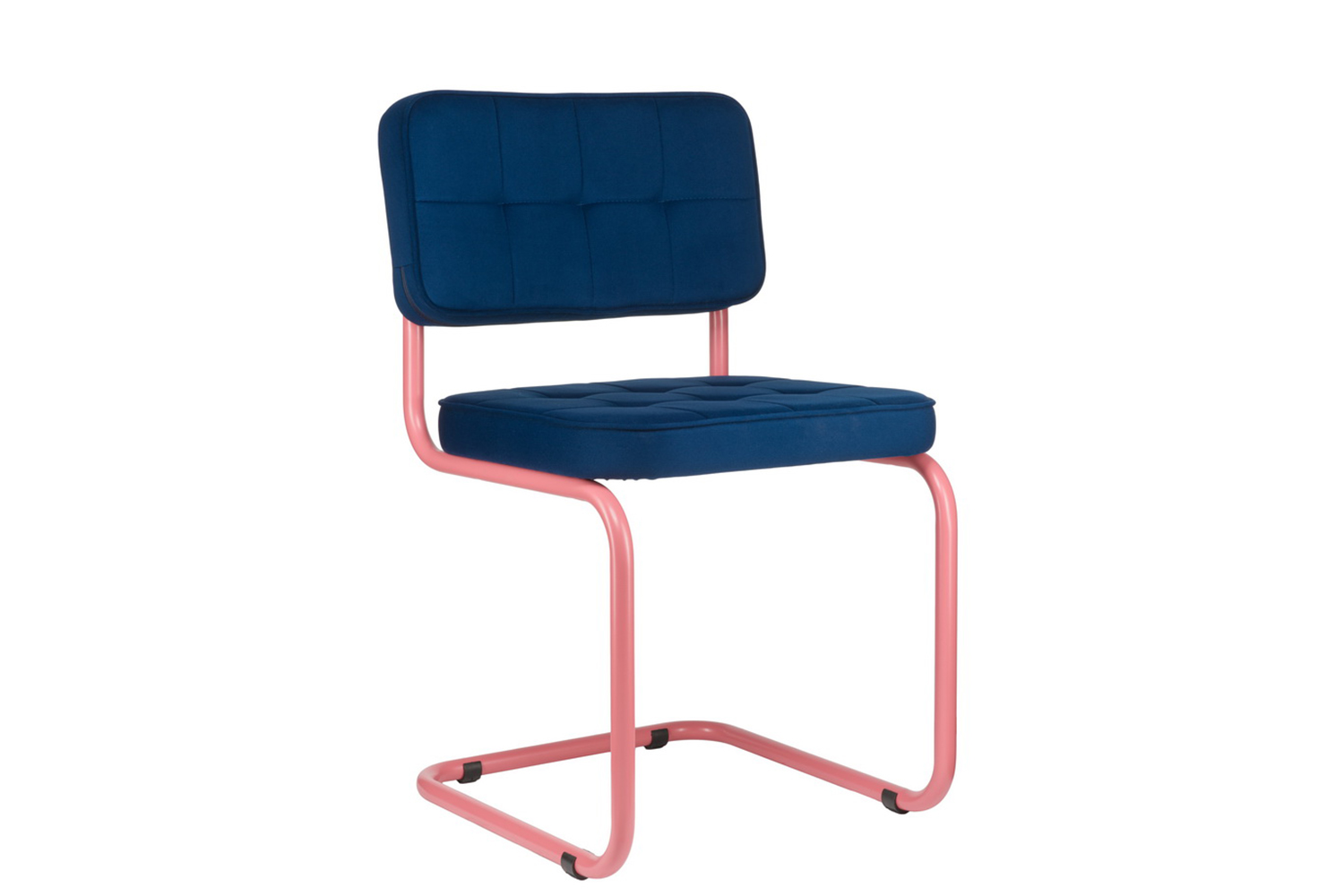 конференц-кресло eco-chair colombo comfort clm-05 синий велюр / винтажная роза металл фото