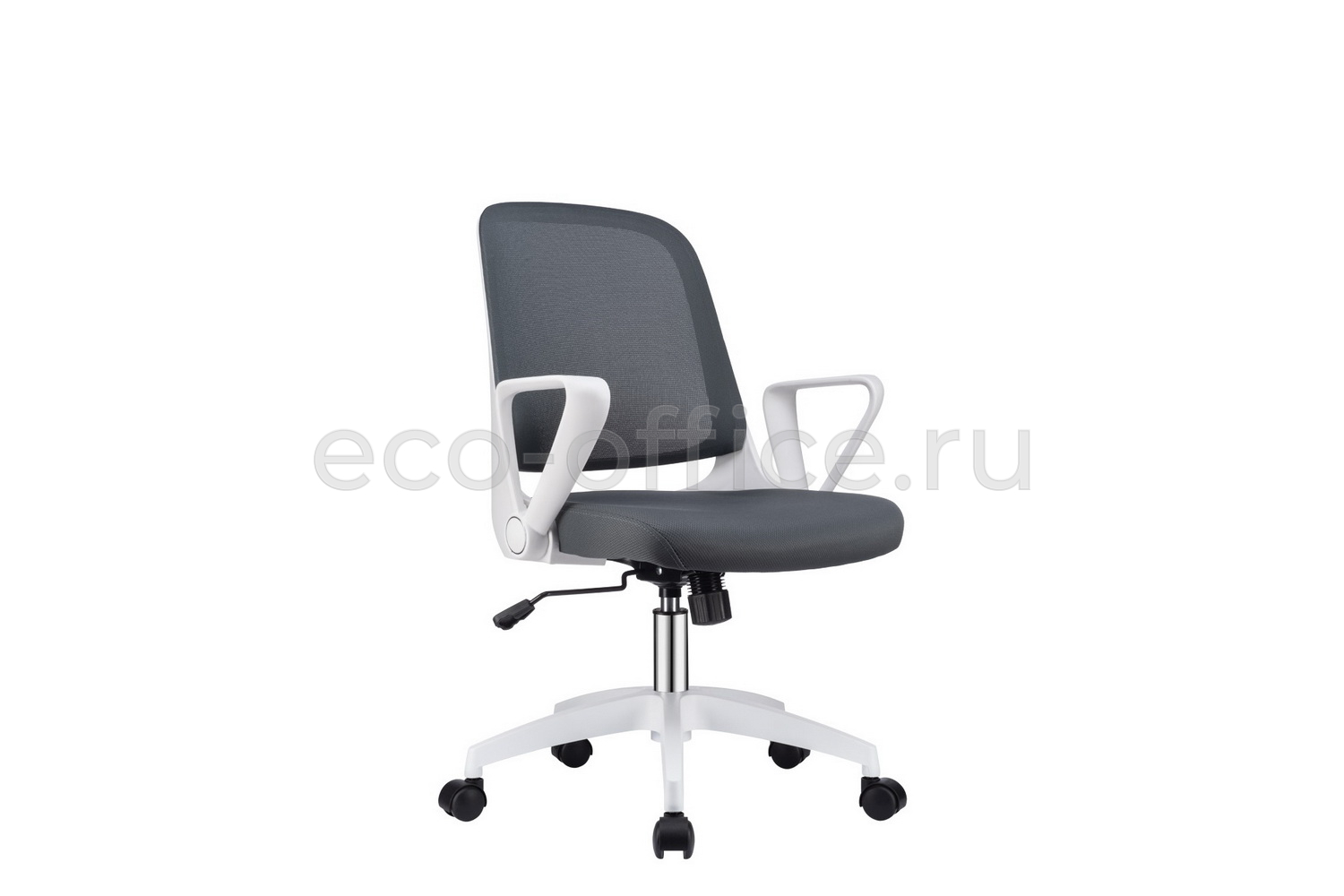Кресло офисное RV Design W-158 Белый пластик / Серая сетка купить в Самаре