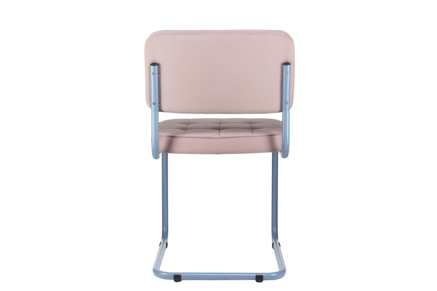 конференц-кресло eco-chair colombo comfort clm-05 розовый велюр / синий пудровый металл фото