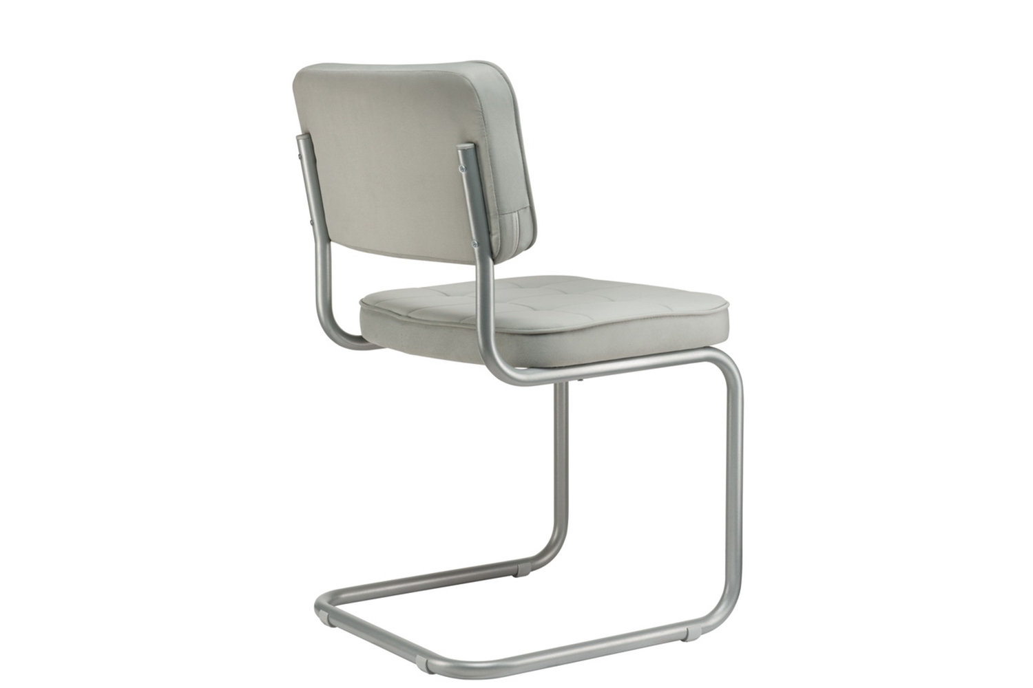 конференц-кресло eco-chair colombo comfort clm-05 серый велюр / серый металл фото