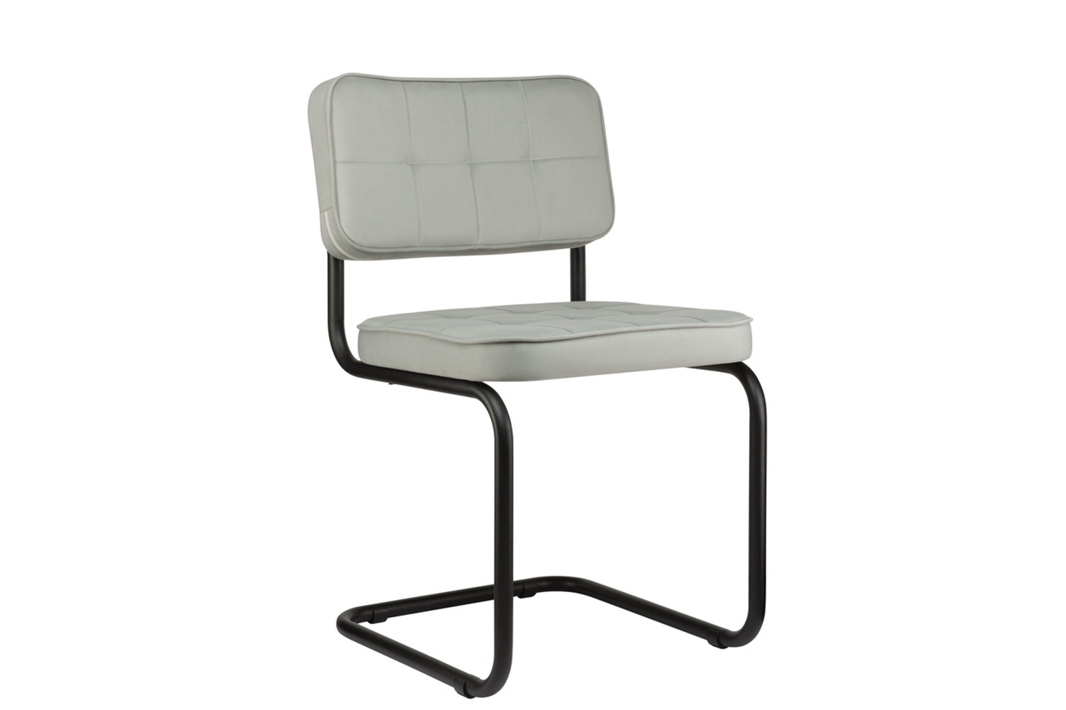 конференц-кресло eco-chair colombo comfort clm-05 серый велюр / черный металл фото