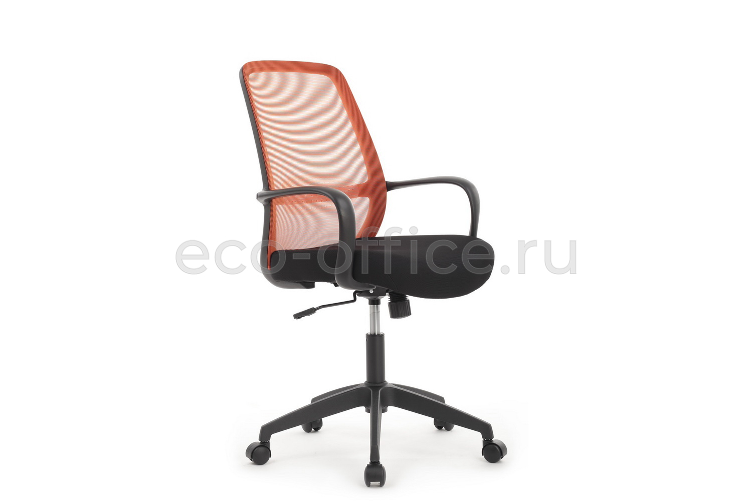 Кресло RV Design FAST W-207 Чёрный пластик / Оранжевая ткань купить в Самаре
