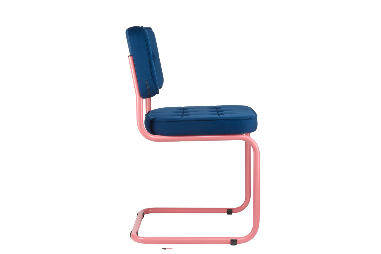 конференц-кресло eco-chair colombo comfort clm-05 синий велюр / винтажная роза металл фото