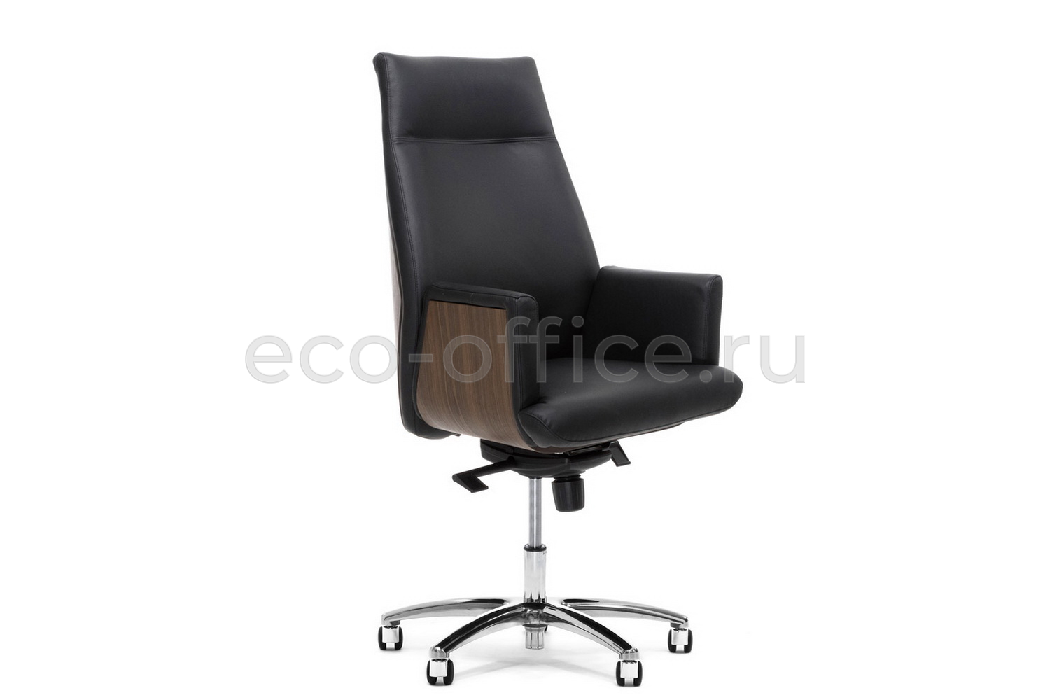 Кресло руководителя Profoffice ZEUS A Орех Чёрная кожа купить в Самаре