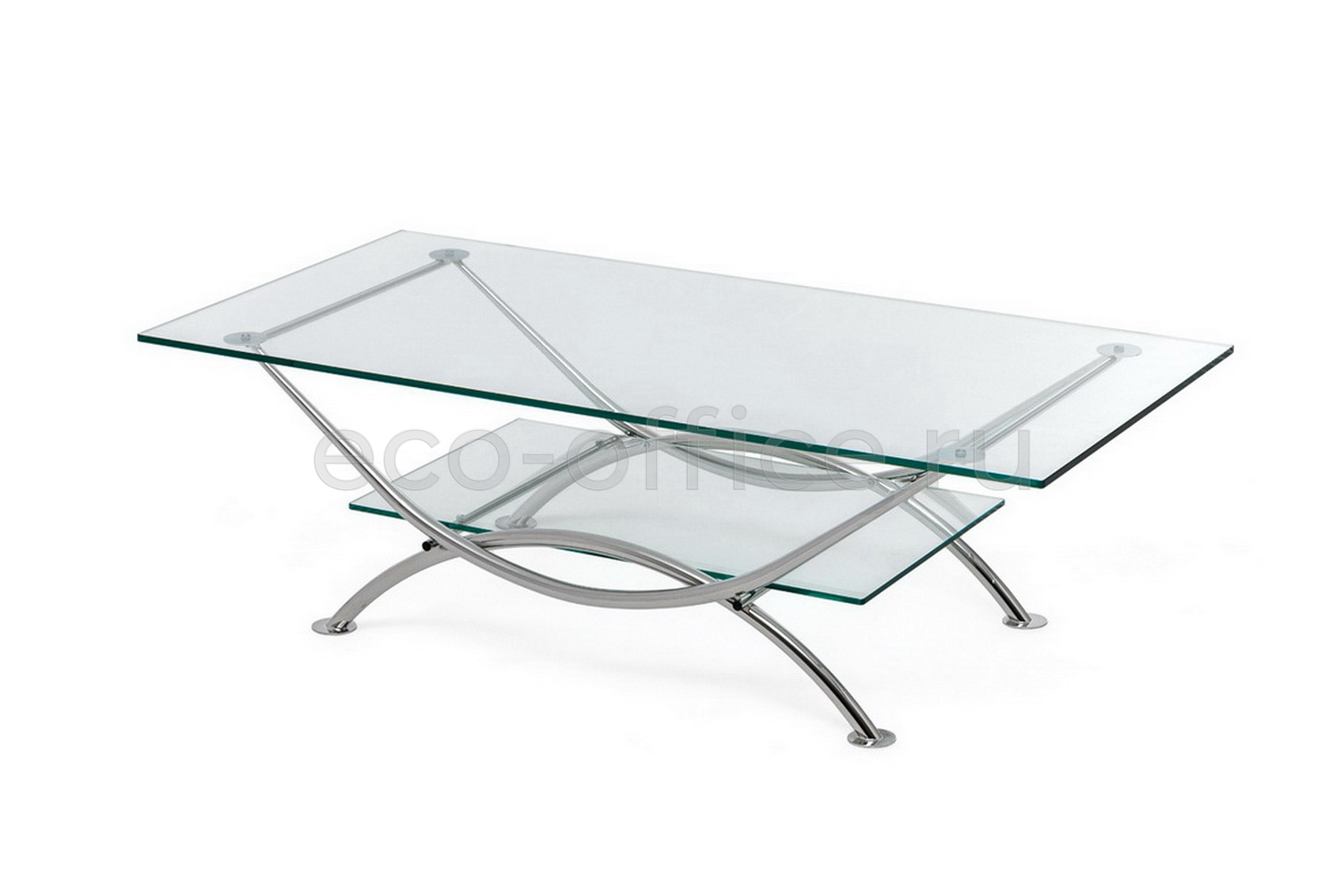 Стол кофейный ARCO clear glass Прозрачное стекло купить в Самаре