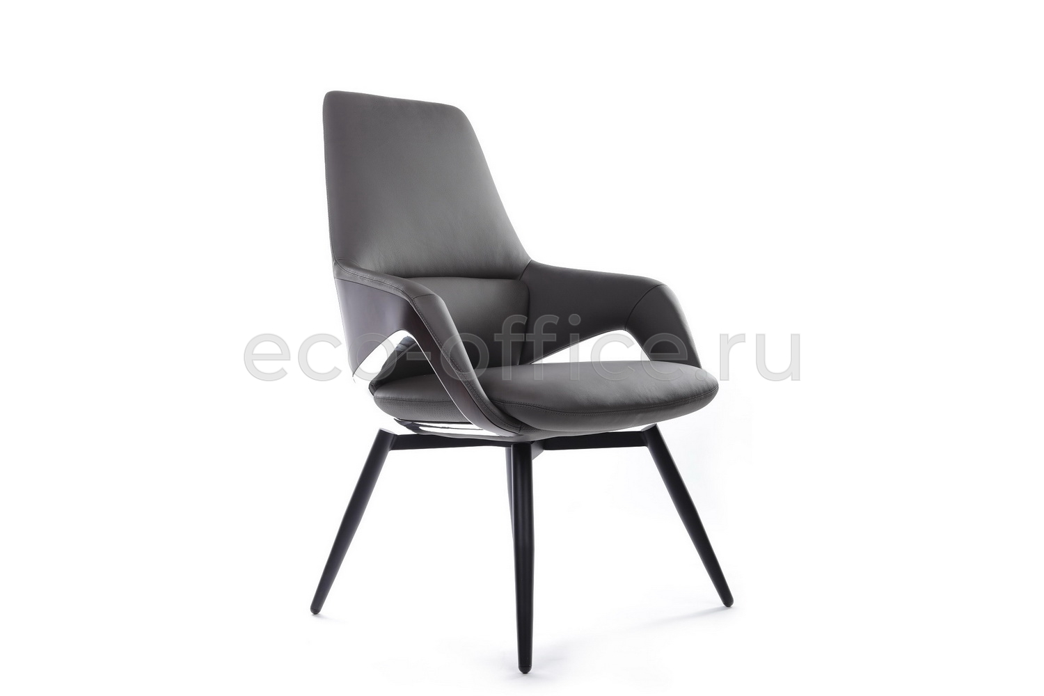Конференц-кресло RV Design AURA-ST FK005-C Антрацит кожа купить в Самаре