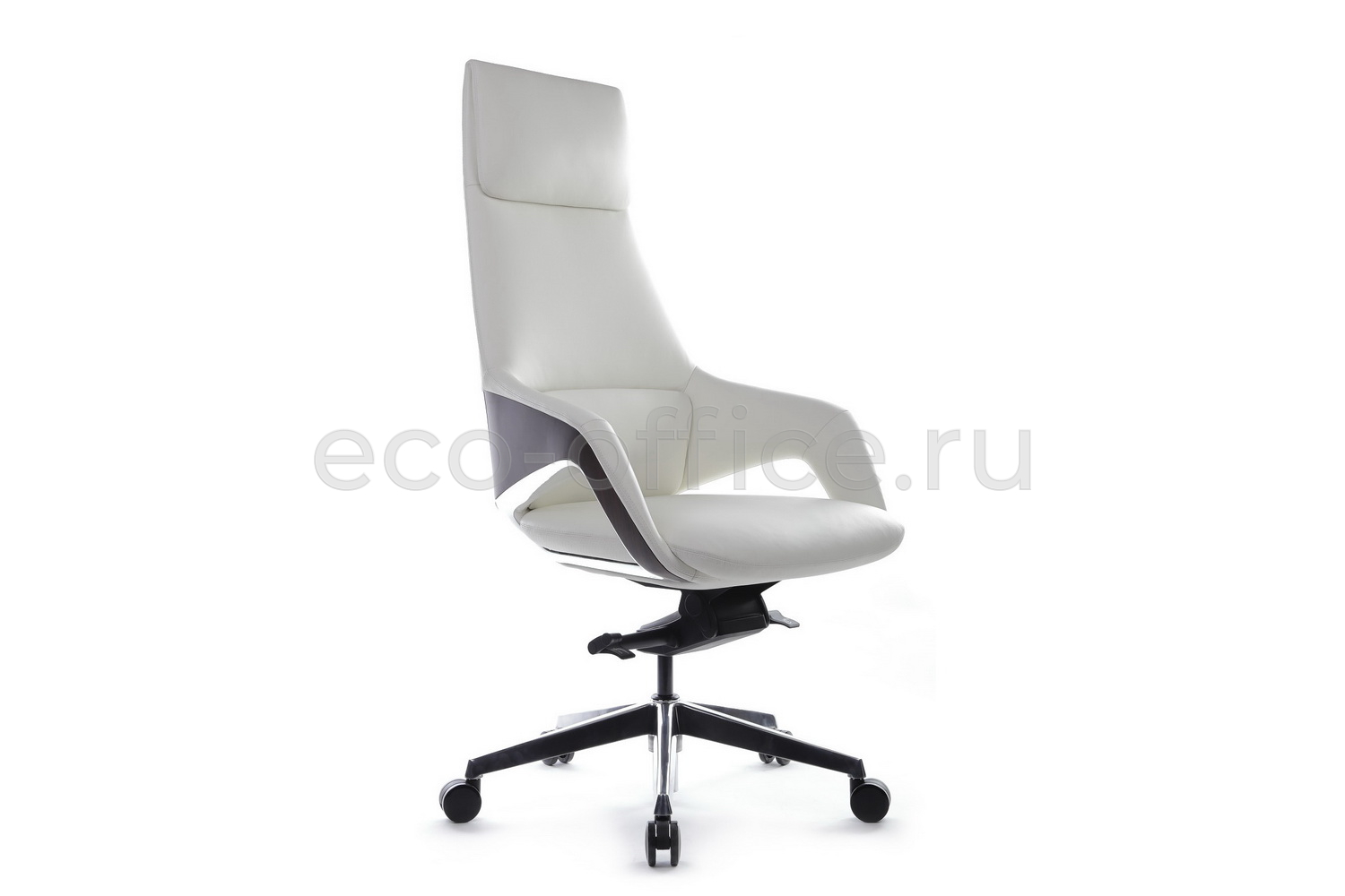 Кресло руководителя RV Design AURA FK005-A Белая кожа купить в Самаре