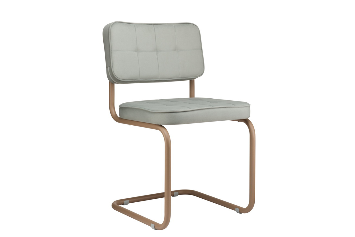 конференц-кресло eco-chair colombo comfort clm-05 серый велюр / капучино металл фото