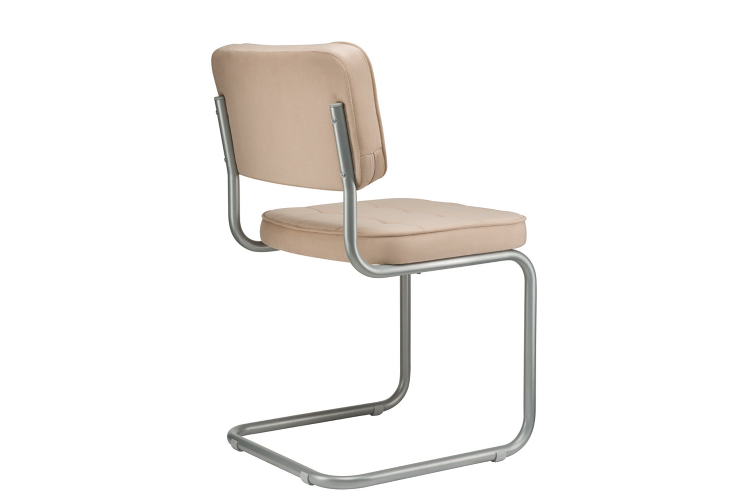 конференц-кресло eco-chair colombo comfort clm-05 бежевый велюр / серый металл фото
