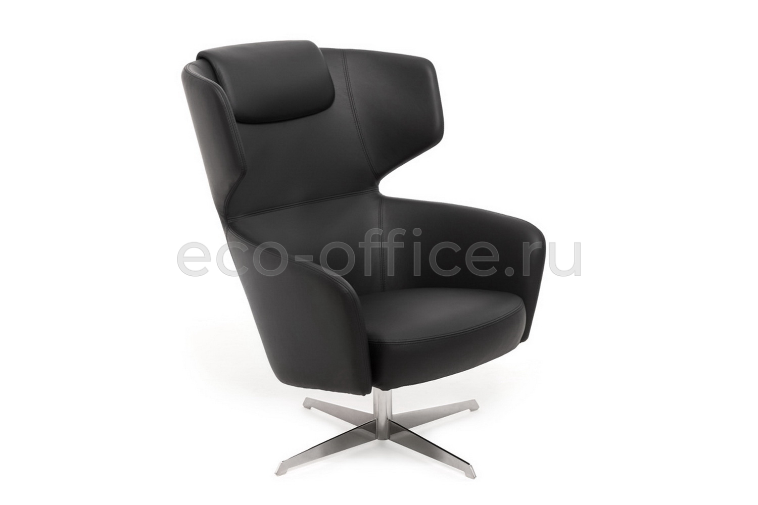 Кресло Profoffice VENTO High R7 Dakota Black Чёрная кожа купить в Самаре