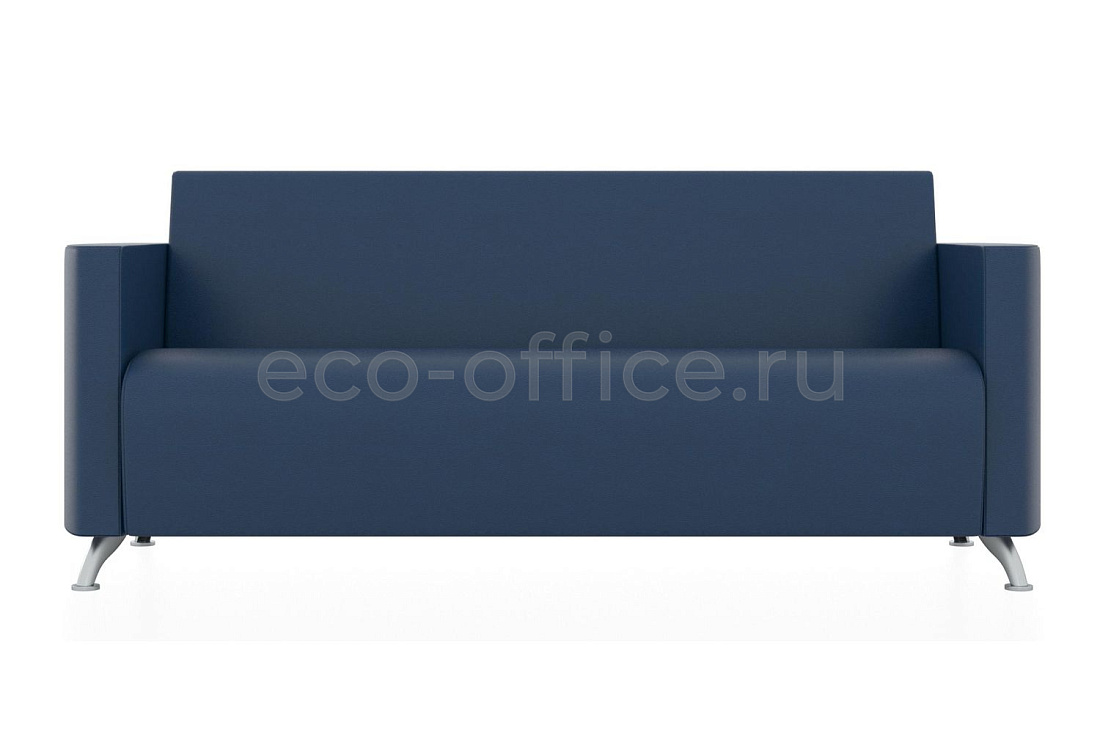 Трехместный диван СИТИ экокожа Euroline 903 Бриллиантово-синий купить в Самаре
