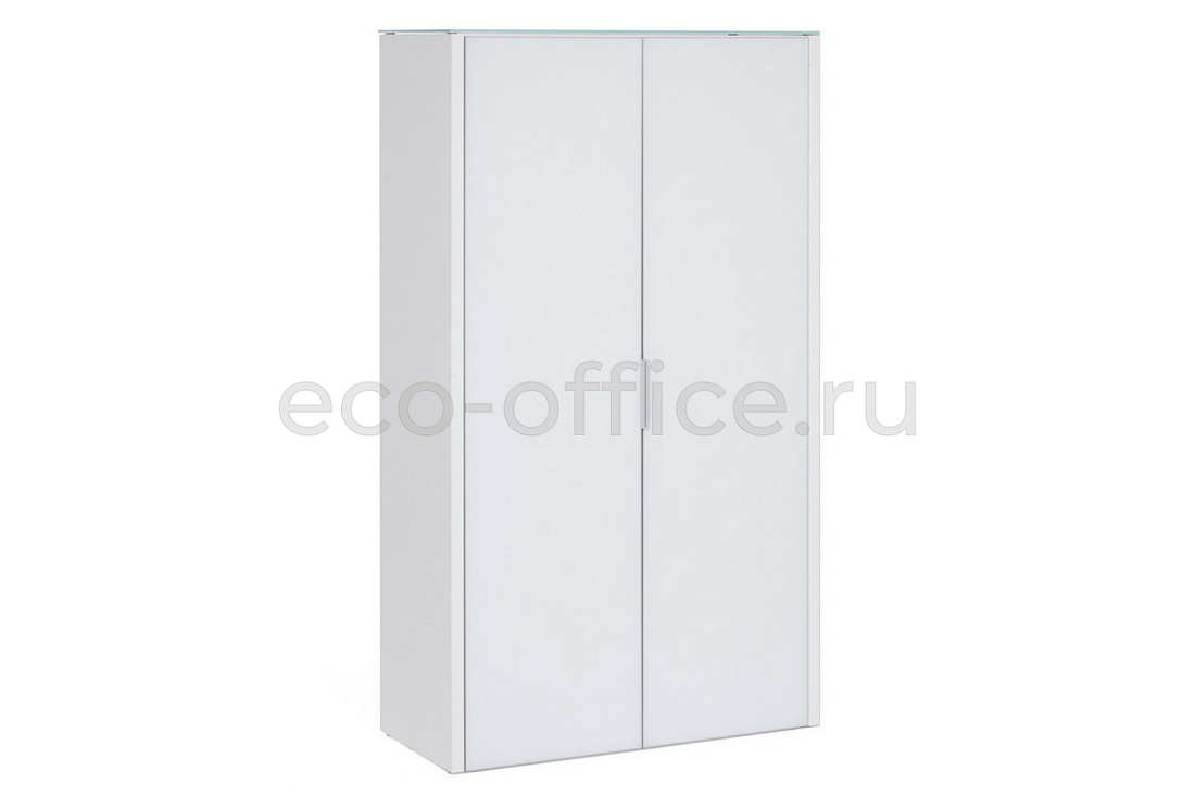 Шкаф для бумаг 2 двери GALA LIB2/980 + LIBW/980 WHITE crvGLASS купить в Самаре
