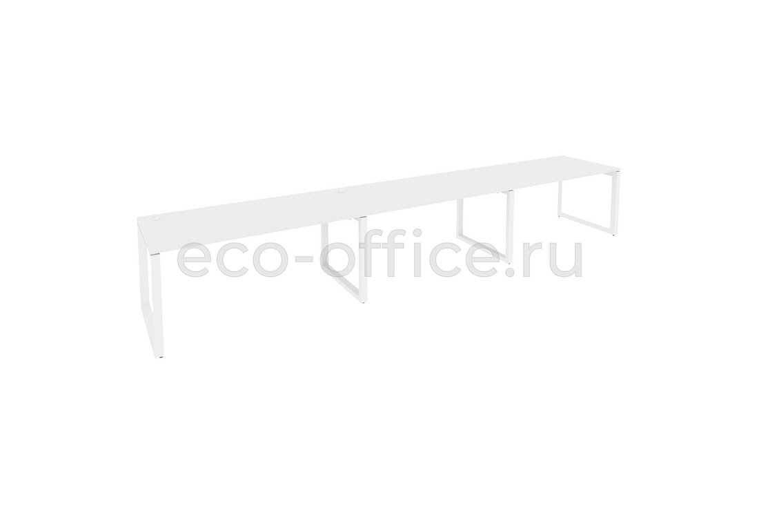 Рабочая станция на O-образном м/к ONIX O.MO-RS-3.4.8 Белый Бриллиант / Белый металл  купить в Самаре