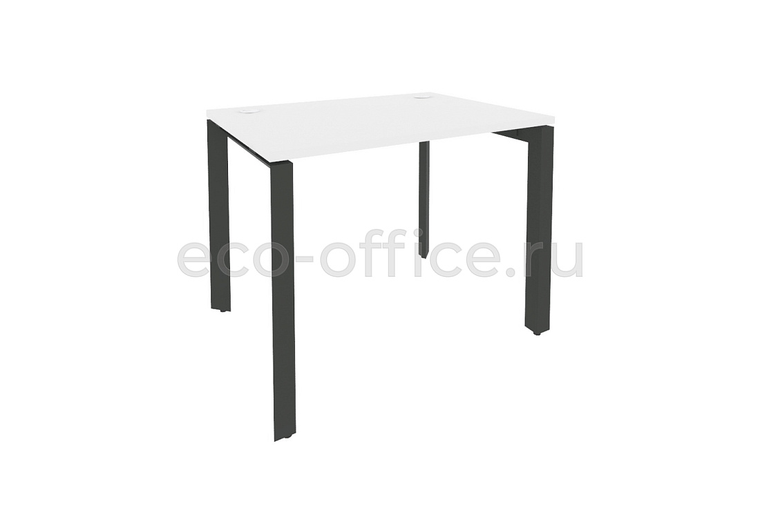 Стол рабочий на П-образном м/к ONIX O.MP-SP-1.7 Белый Бриллиант / Антрацит металл  купить в Самаре
