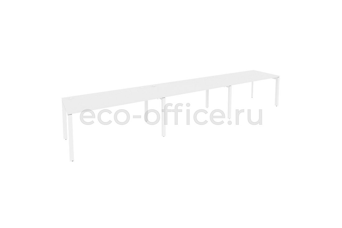 Рабочая станция на П-образном м/к ONIX O.MP-RS-3.4.8 Белый Бриллиант / Белый металл  купить в Самаре