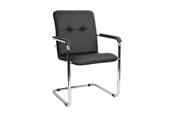 Стул посетителя RUMBA Chrome 450390/V4 Чёрная экокожа купить в Самаре