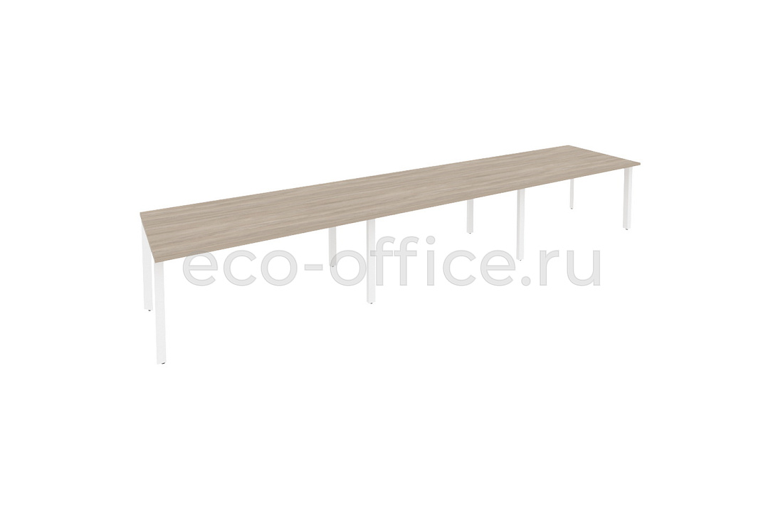Стол переговорный (3 столешницы) ONIX O.MP-PRG-3.4 Дуб Аттик / Белый металл  купить в Самаре