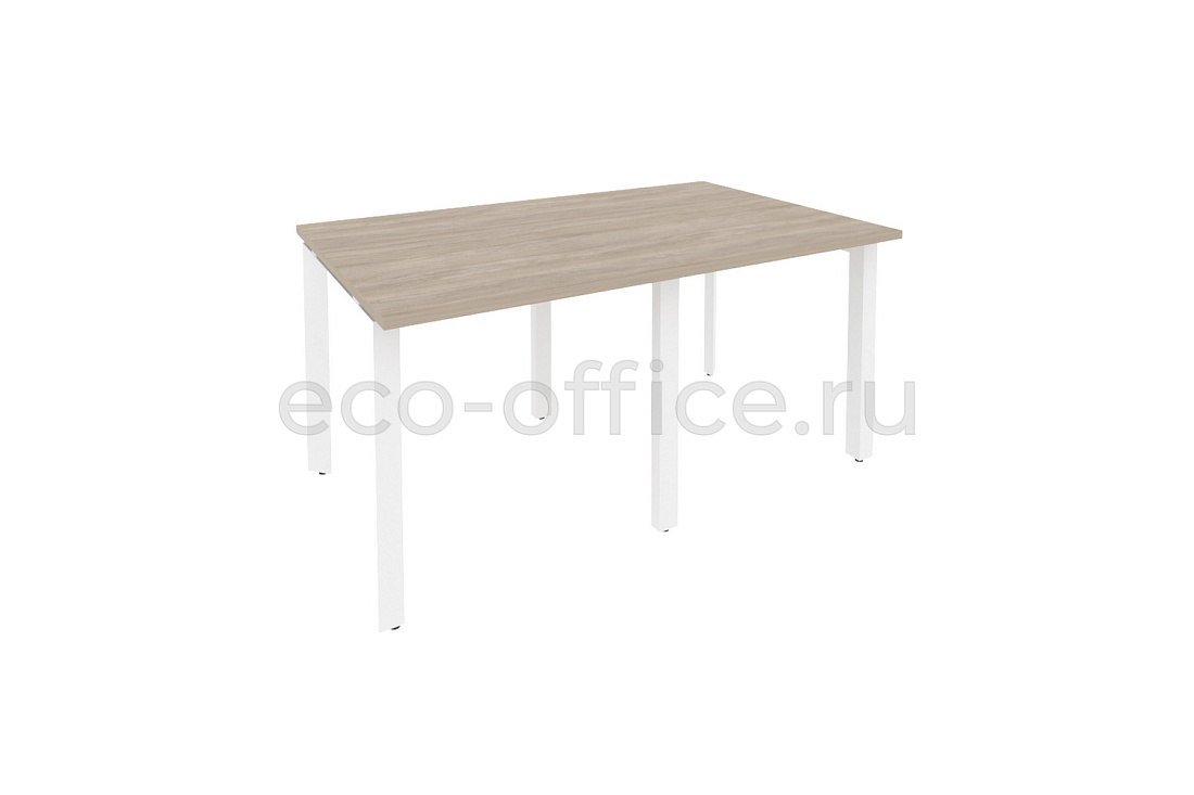 Стол переговорный (2 столешницы) ONIX O.MP-PRG-2.0 Дуб Аттик / Белый металл  купить в Самаре