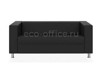 Трехместный диван АПОЛЛО экокожа Euroline 9100 Чёрный купить в Самаре