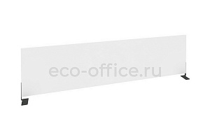 Экран боковой (ЛДСП) Оникс O.EKR-147 Белый Бриллиант / Антрацит металл фото