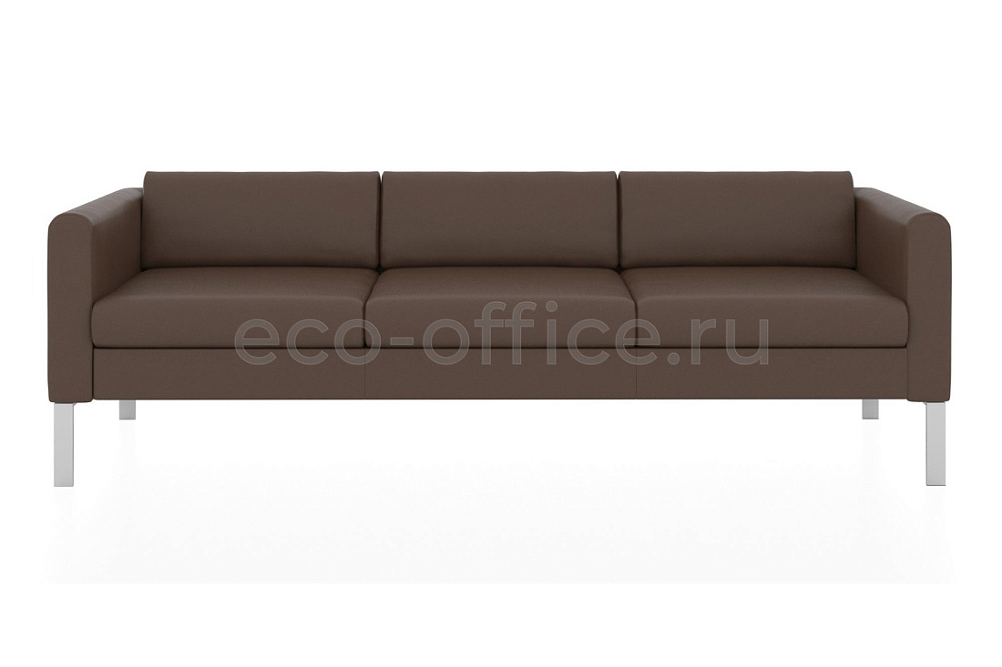 Трехместный диван МОДЕРН экокожа Euroline 924 Терракотовый купить в Самаре