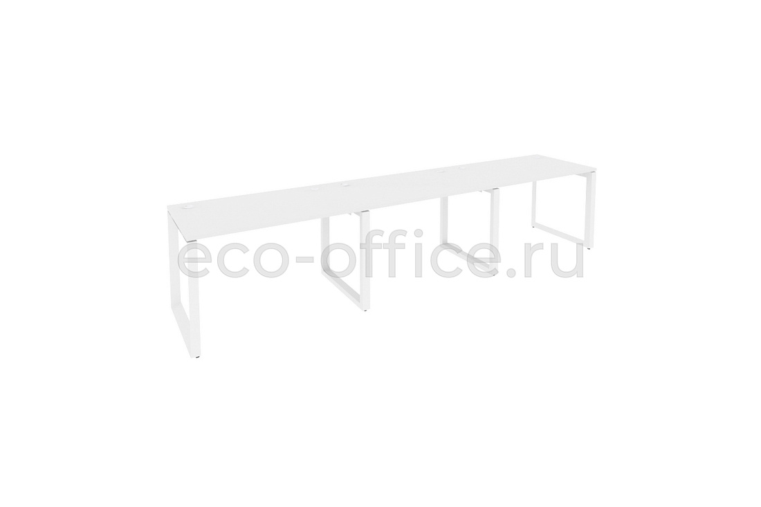 Рабочая станция на O-образном м/к ONIX O.MO-RS-3.2.7 Белый Бриллиант / Белый металл  купить в Самаре