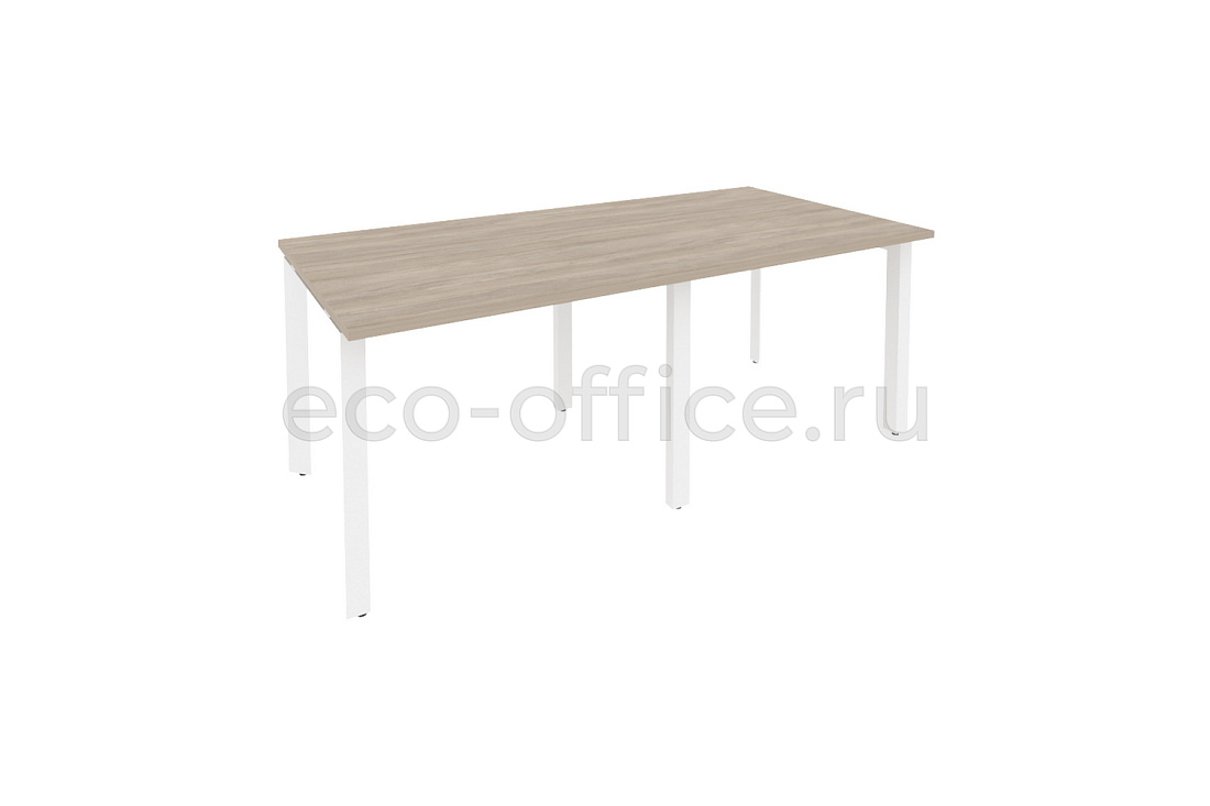 Стол переговорный (2 столешницы) ONIX O.MP-PRG-2.1 Дуб Аттик / Белый металл  купить в Самаре