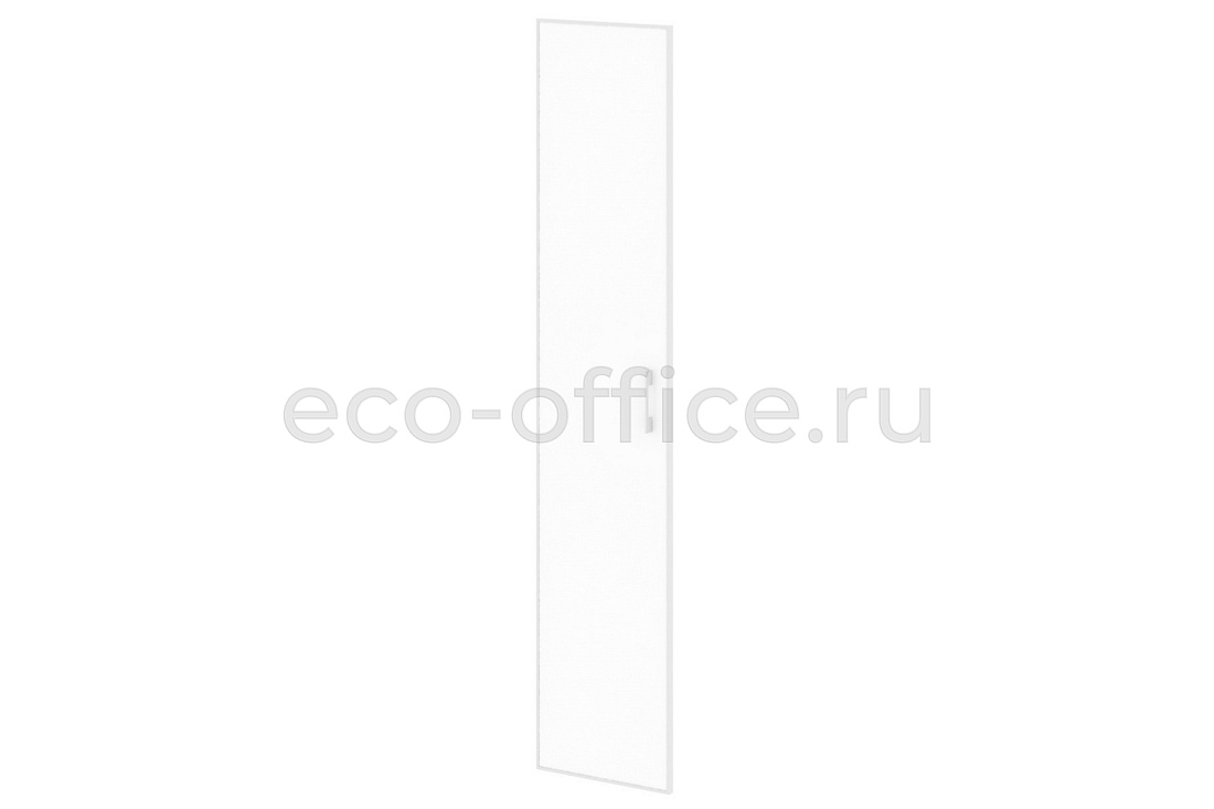 Дверь высокая стеклянная левая YALTA LT.S-1 R (L) white Белое стекло купить в Самаре