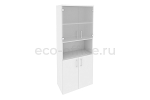 Шкаф высокий широкий Оникс O.ST-1.4 Белый Бриллиант фото
