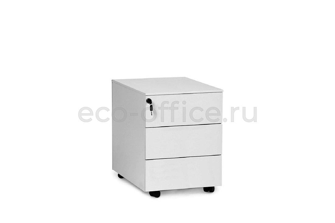 Тумба мобильная 3 ящика UNI CP3 BI / 5133335901 Белый купить в Самаре