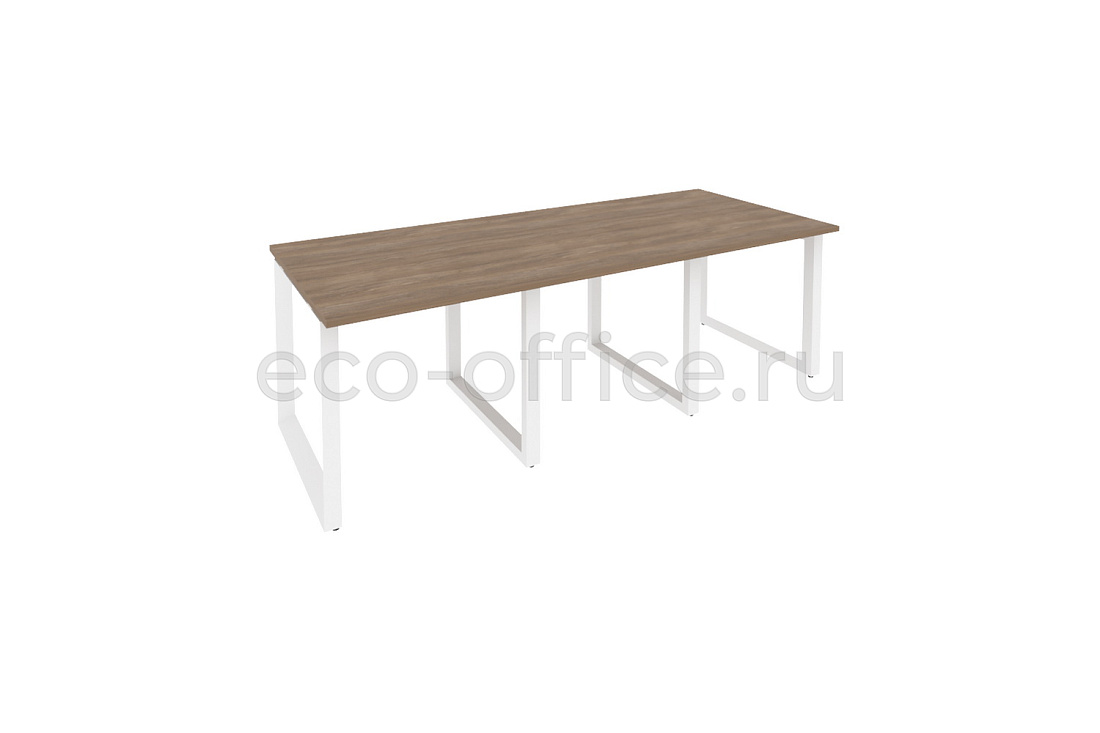 Стол переговорный (3 столешницы) ONIX O.MO-PRG-3.0 Дуб Аризона / Белый металл  купить в Самаре
