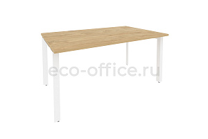 Стол переговорный (1 столешница) Оникс O.MP-PRG-1.4 Тиквуд Светлый / Белый металл фото