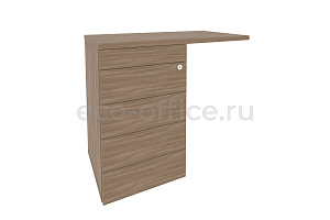 Тумба приставная (TIP-ON) (универсальная л/пр) Оникс O.TPU-4 TIP Дуб Аризона фото