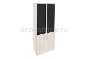 Шкаф высокий широкий Оникс O.ST-1.2 R black Денвер Светлый фото