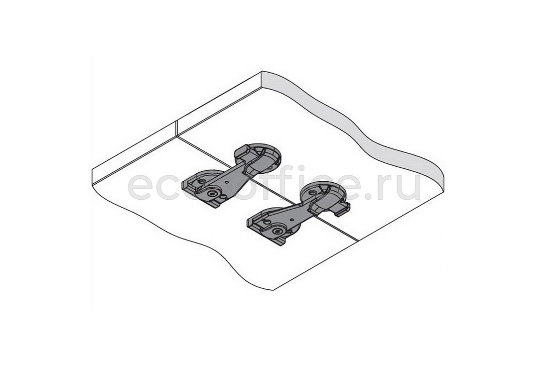 Крючки для соединения столешниц из 2 крючков CHIUDO 151023 Black (Cod.10)  стоимость