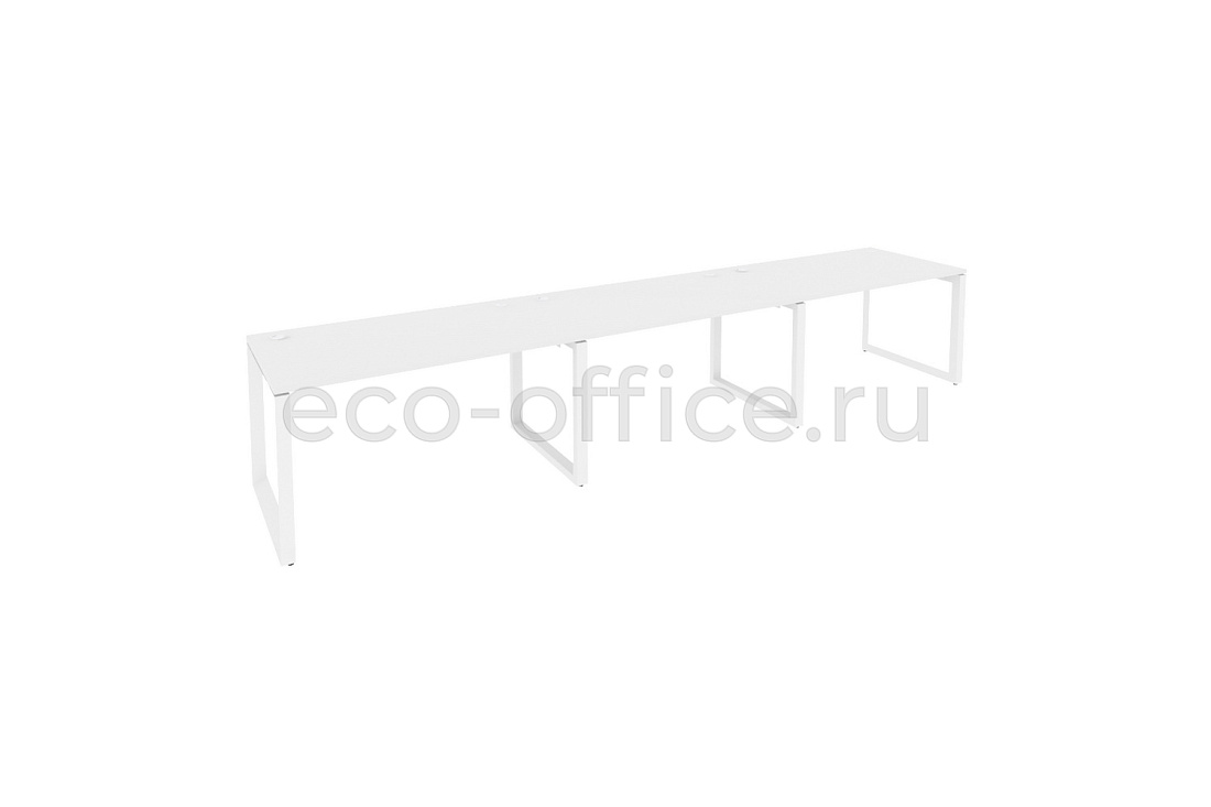 Рабочая станция на O-образном м/к ONIX O.MO-RS-3.3.8 Белый Бриллиант / Белый металл  купить в Самаре