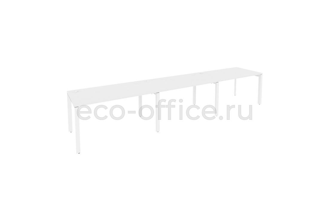 Рабочая станция на П-образном м/к ONIX O.MP-RS-3.3.8 Белый Бриллиант / Белый металл  купить в Самаре