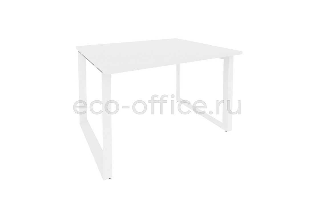 Стол переговорный (1 столешница) ONIX O.MO-PRG-1.2 Белый Бриллиант / Белый металл  купить в Самаре