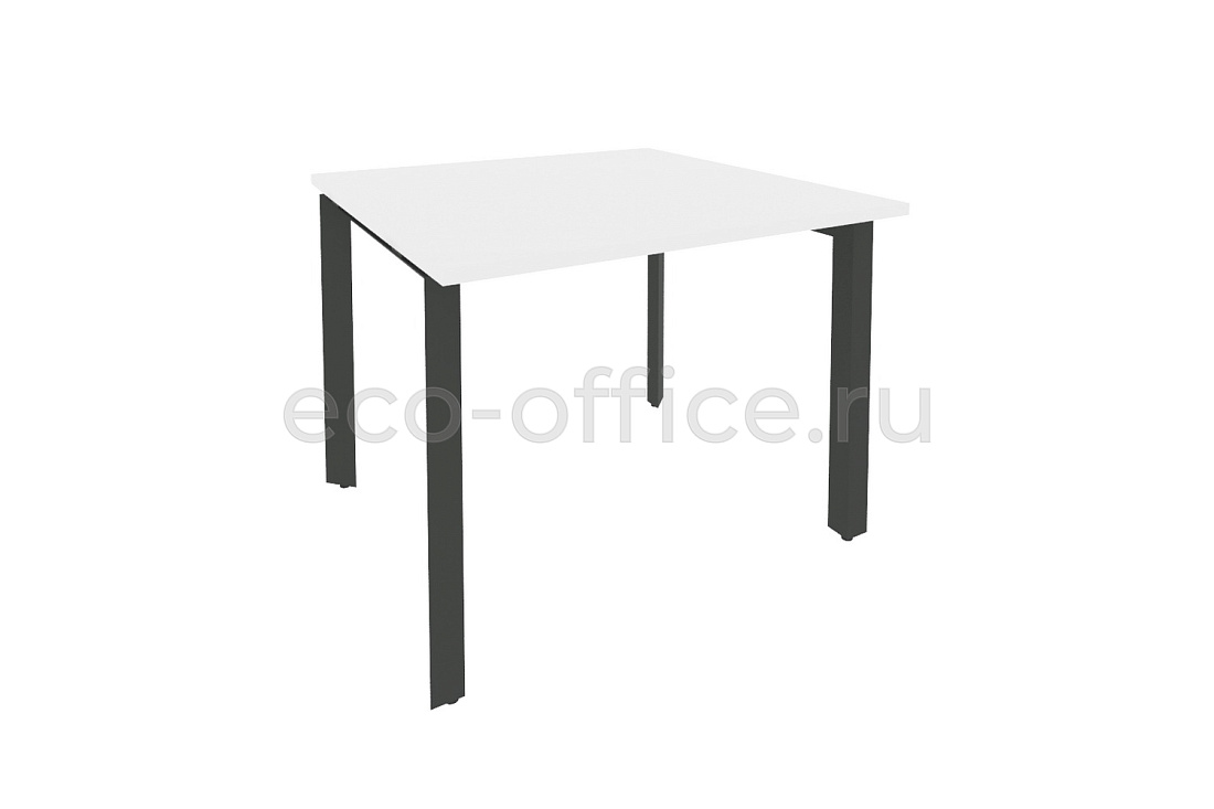 Стол переговорный (1 столешница) ONIX O.MP-PRG-1.1 Белый Бриллиант / Антрацит металл  купить в Самаре
