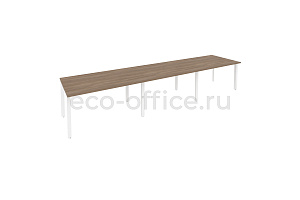 Стол переговорный (3 столешницы) Оникс O.MP-PRG-3.3 Дуб Аризона / Белый металл фото